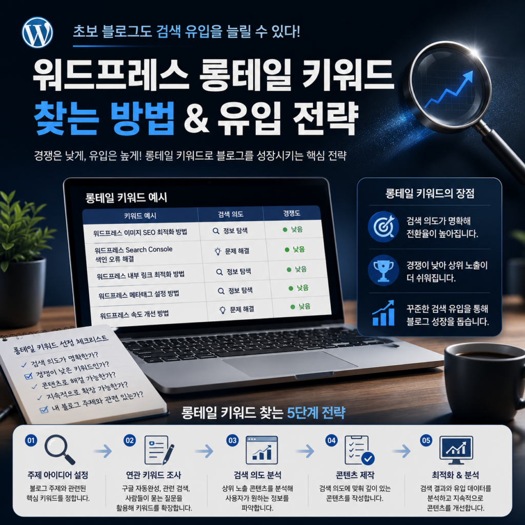 워드프레스 롱테일 키워드 찾는 방법