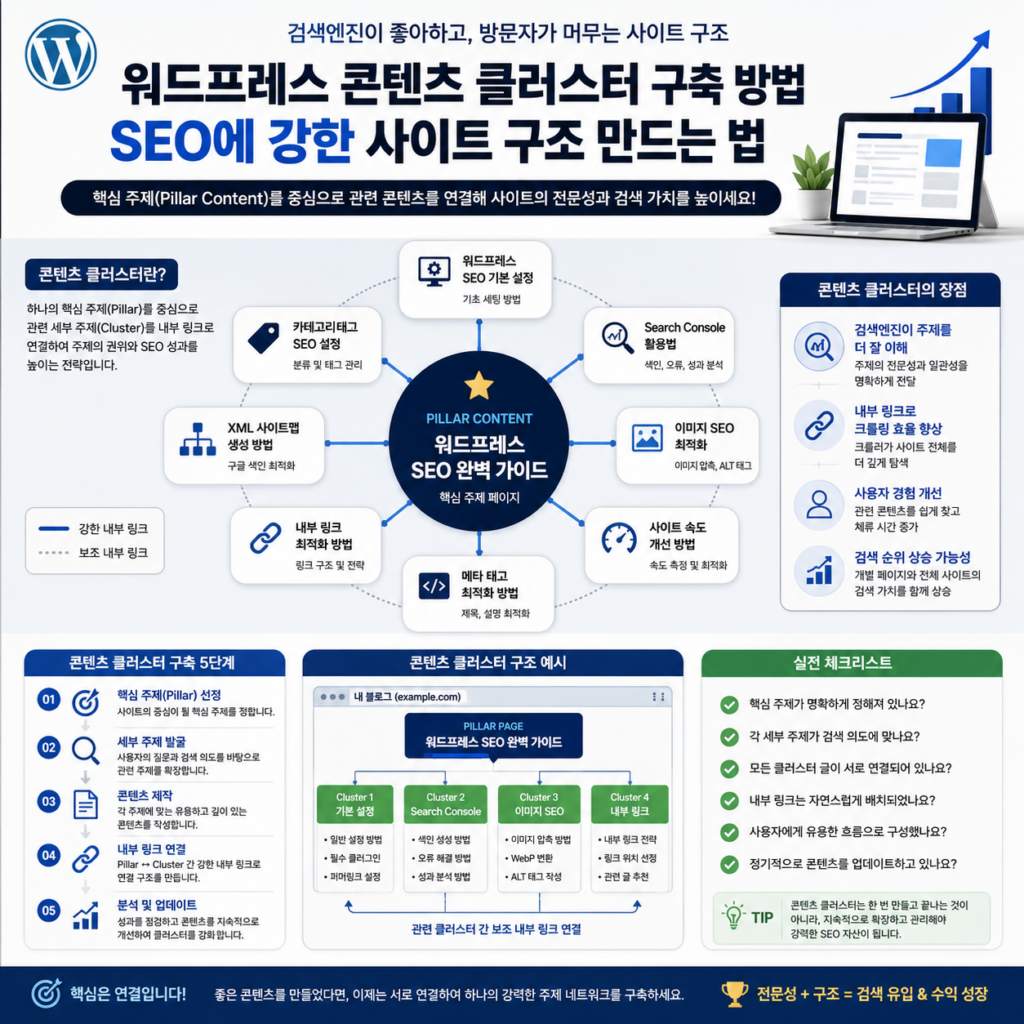 워드프레스 콘텐츠 클러스터 구축 방법