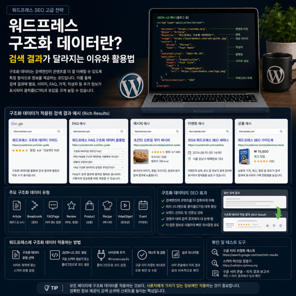 워드프레스 구조화 데이터란?