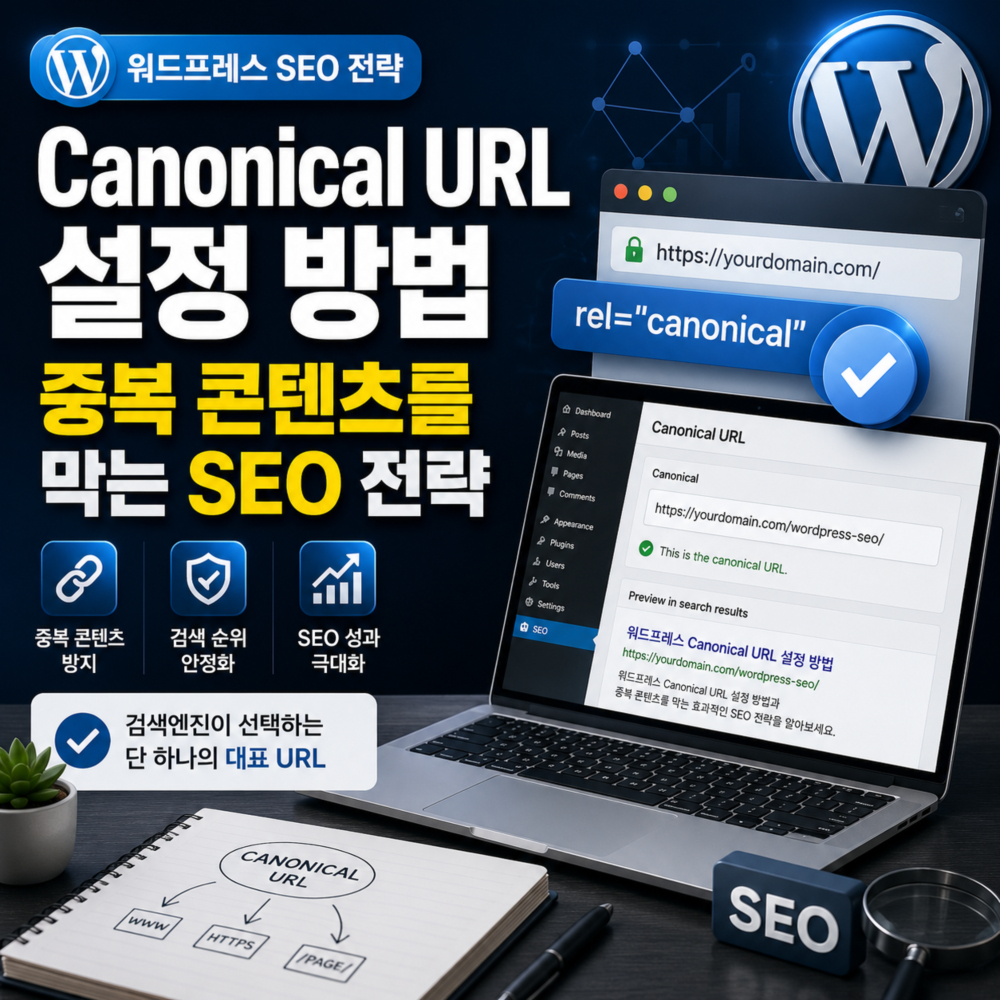 워드프레스 Canonical URL 설정 방법