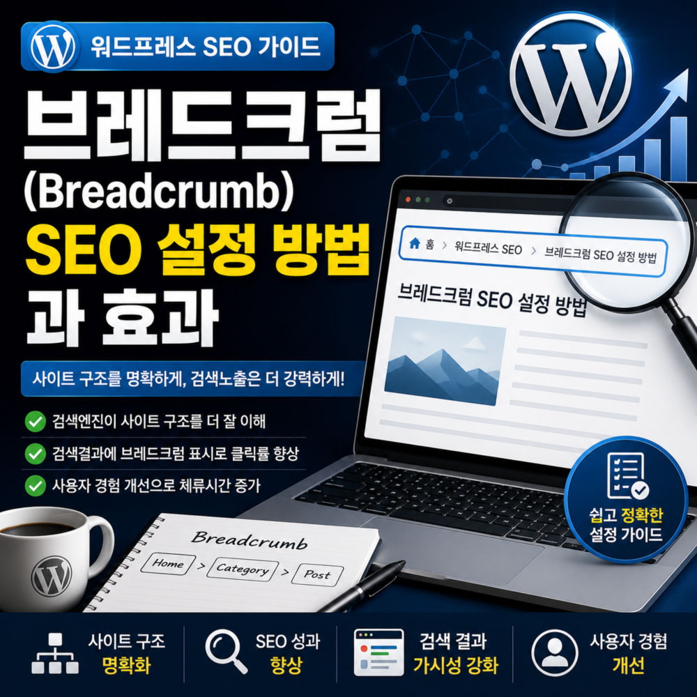 워드프레스 브레드크럼(Breadcrumb) SEO 설정 방법과 효과