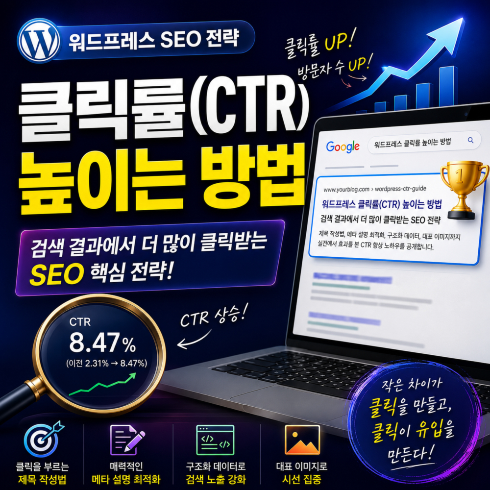 워드프레스 클릭률(CTR) 높이는 방법